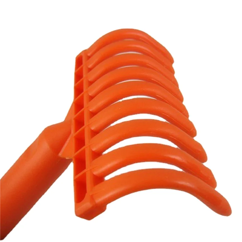 WORTHOWN-4X Teste per rastrello per olive Rastrello a 9 denti Rastrello per pala in plastica multiuso Rastrello per raccolta olive Diametro interno 2,5 cm