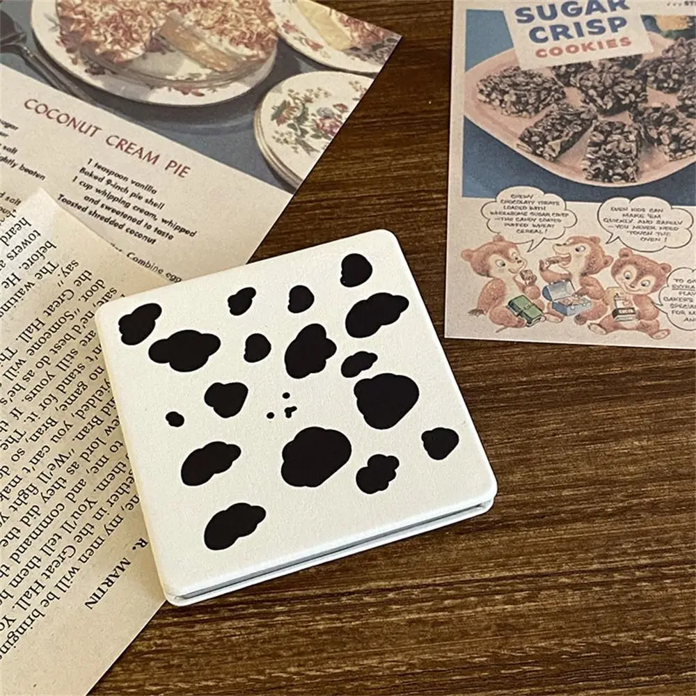 

Magnifying Makeup Mirror Mini Square Double-Sided Foldable Mirror Standing Vanity Cute Pocket Mirror Children Student