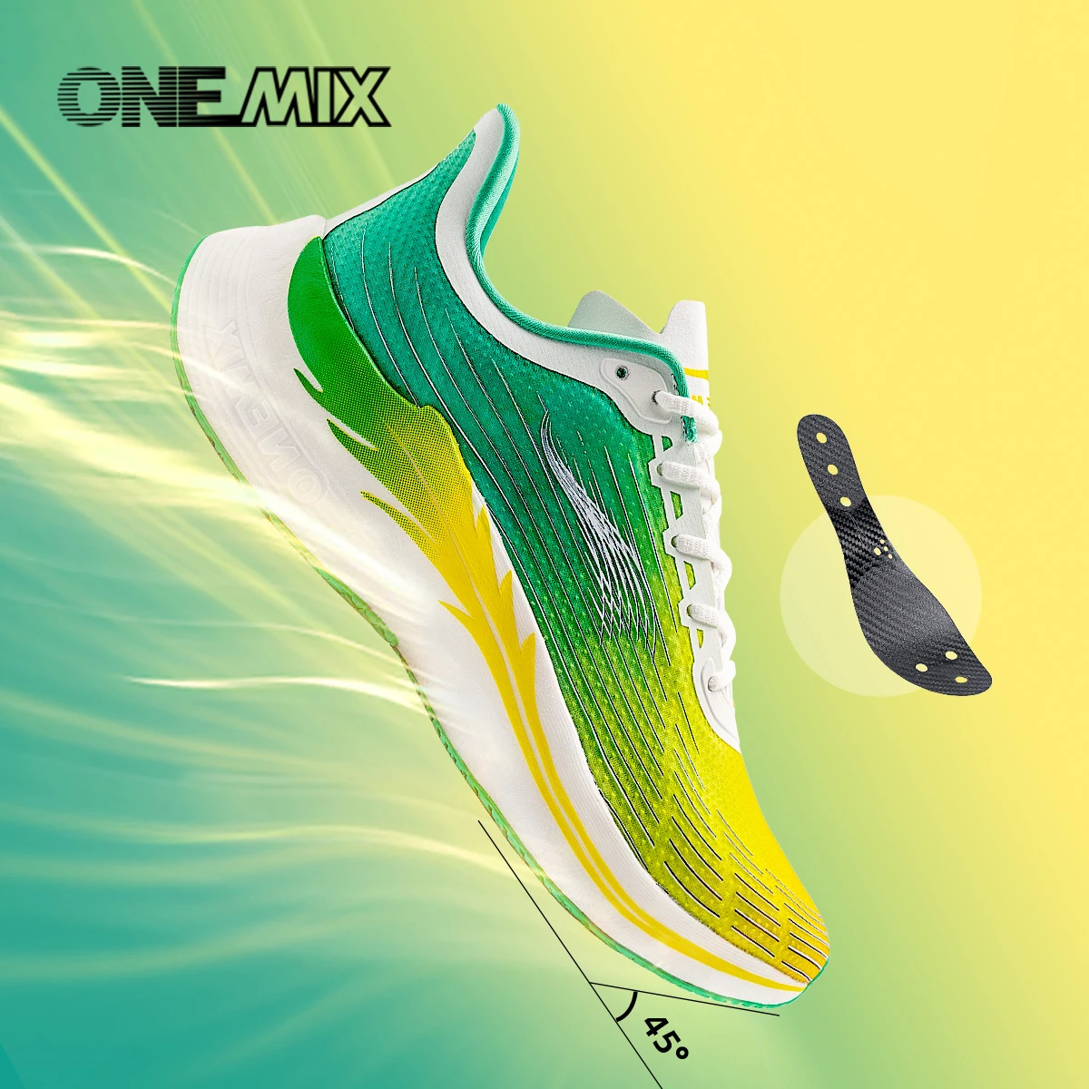 ONEMIX-Zapatillas deportivas para correr Unisex, calzado informal suave y cómodo para caminar al aire libre, con placa de carbono desmontable, 2024