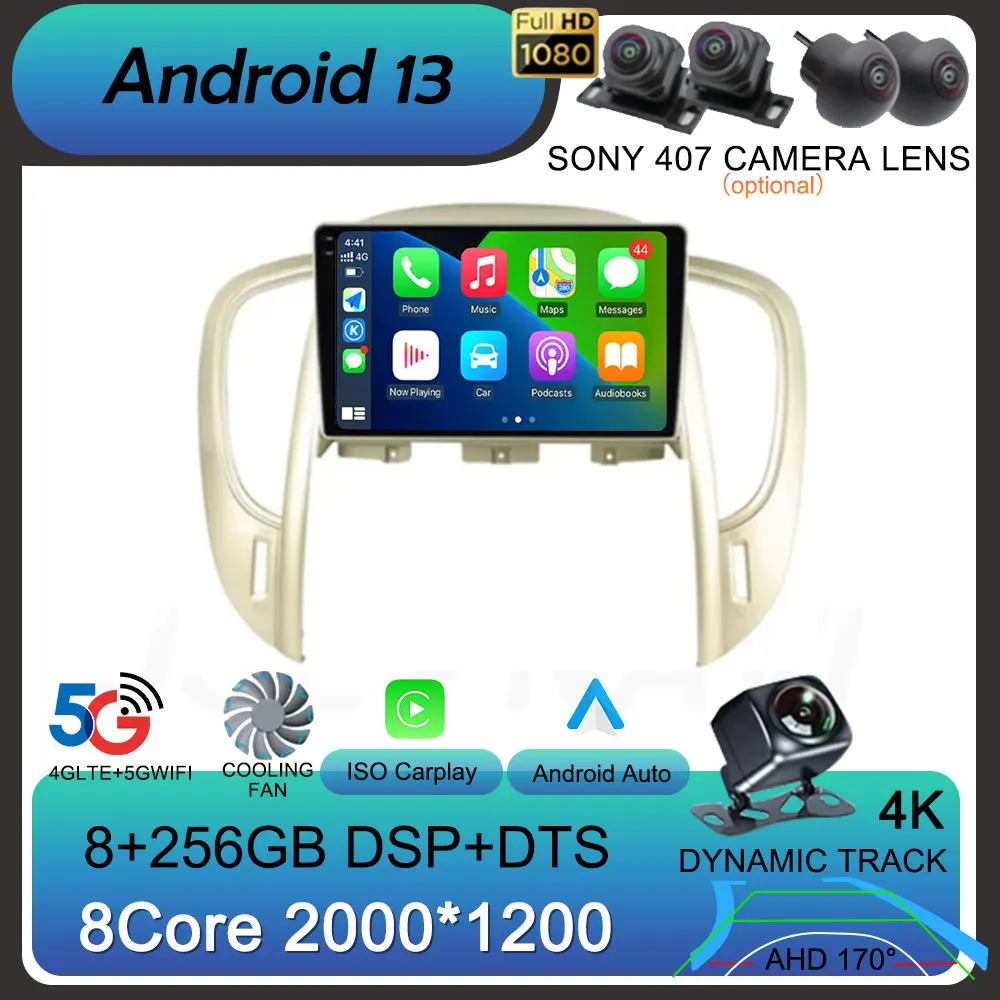 

Автомагнитола Carplay, Android 13, для Buick LaCrosse 2009-2013, мультимедийный видеоплеер, GPS-навигация, стерео, 2din, головное устройство