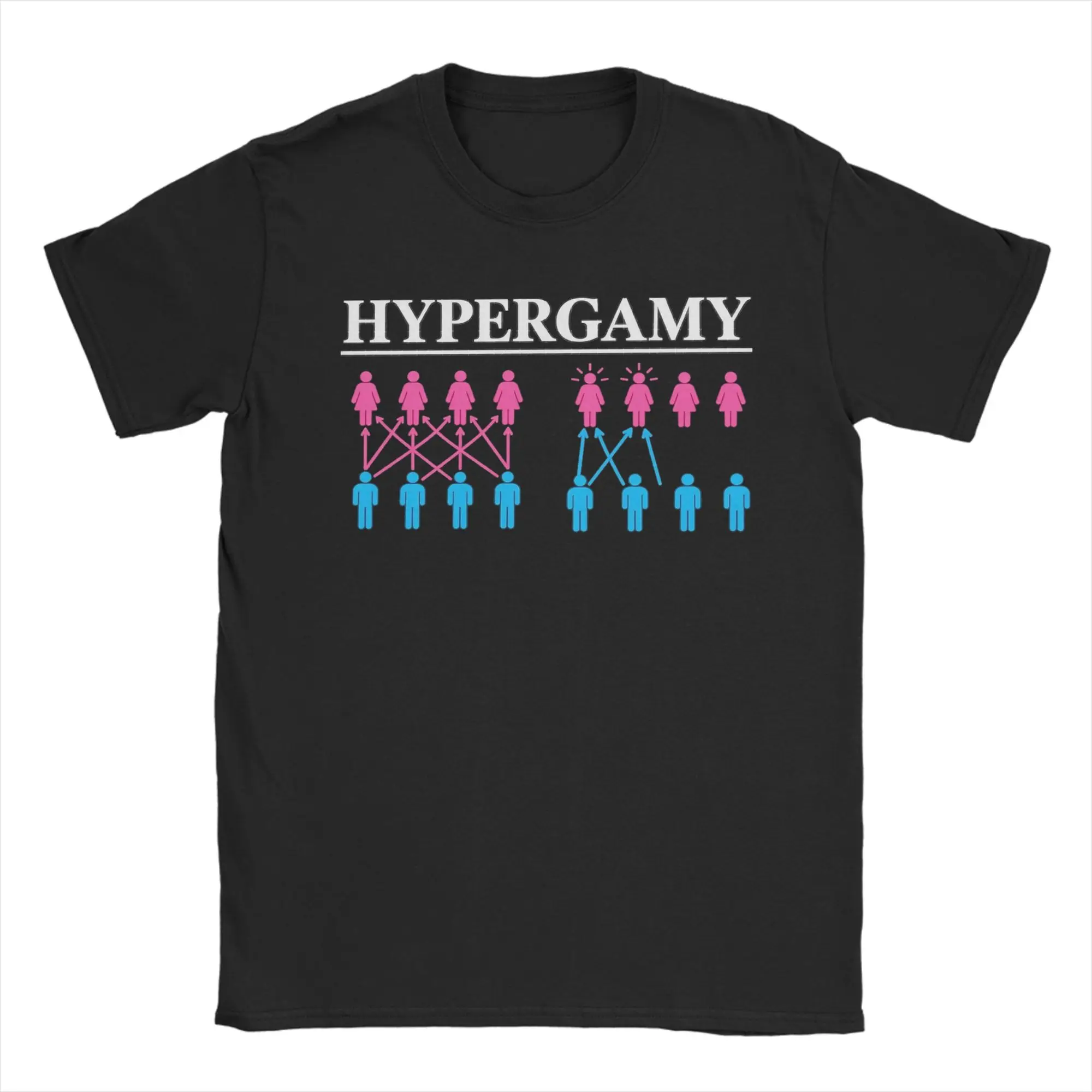 Men Hypergamy Chart Funny Dating Strategy Meme Relationship T Shirts  Pure Cotton Top Tees Y2K Short Sleeves T Shirt Plus Size