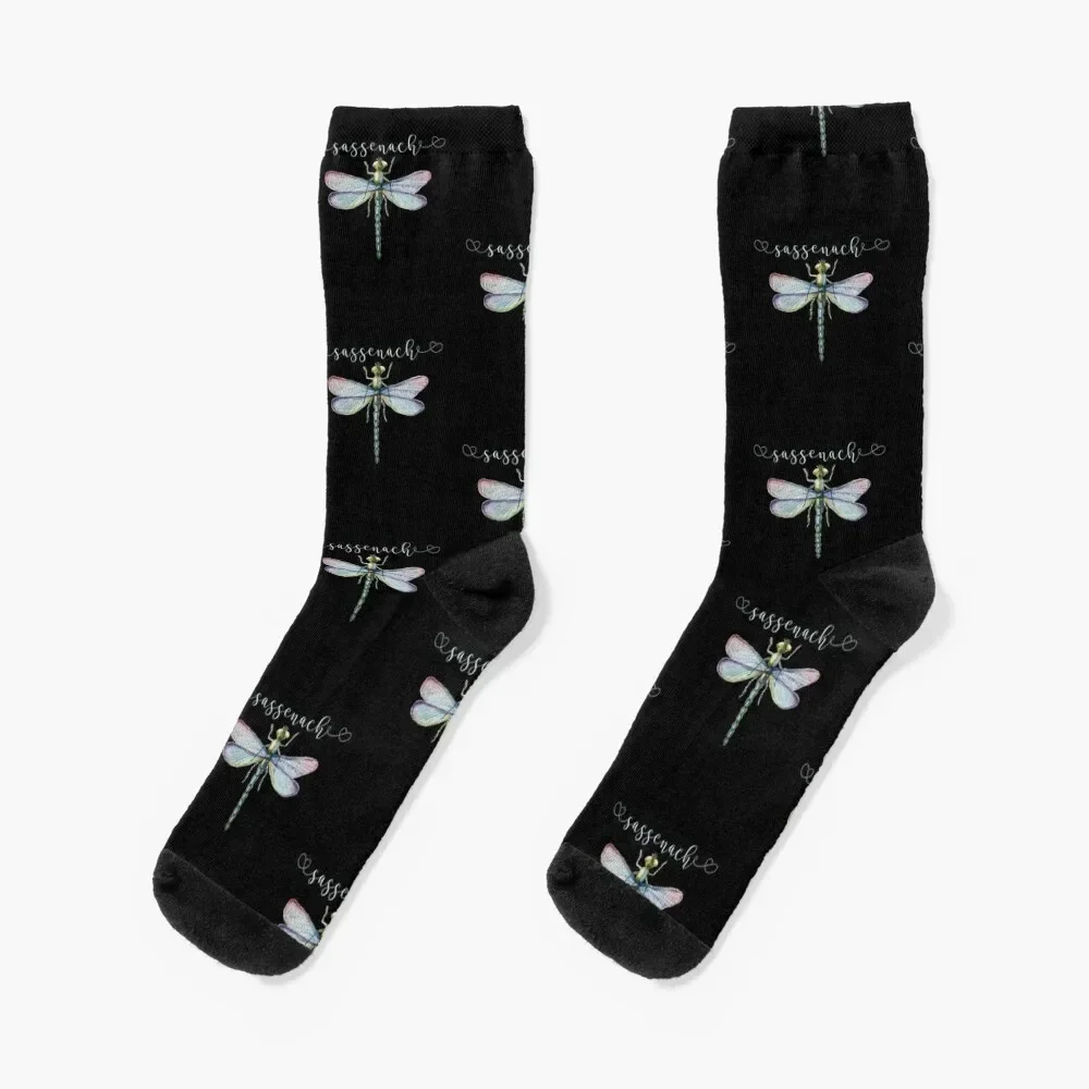 

Sassenach Dragonfly Socks with print cotton Toe sports Socks Woman Men's