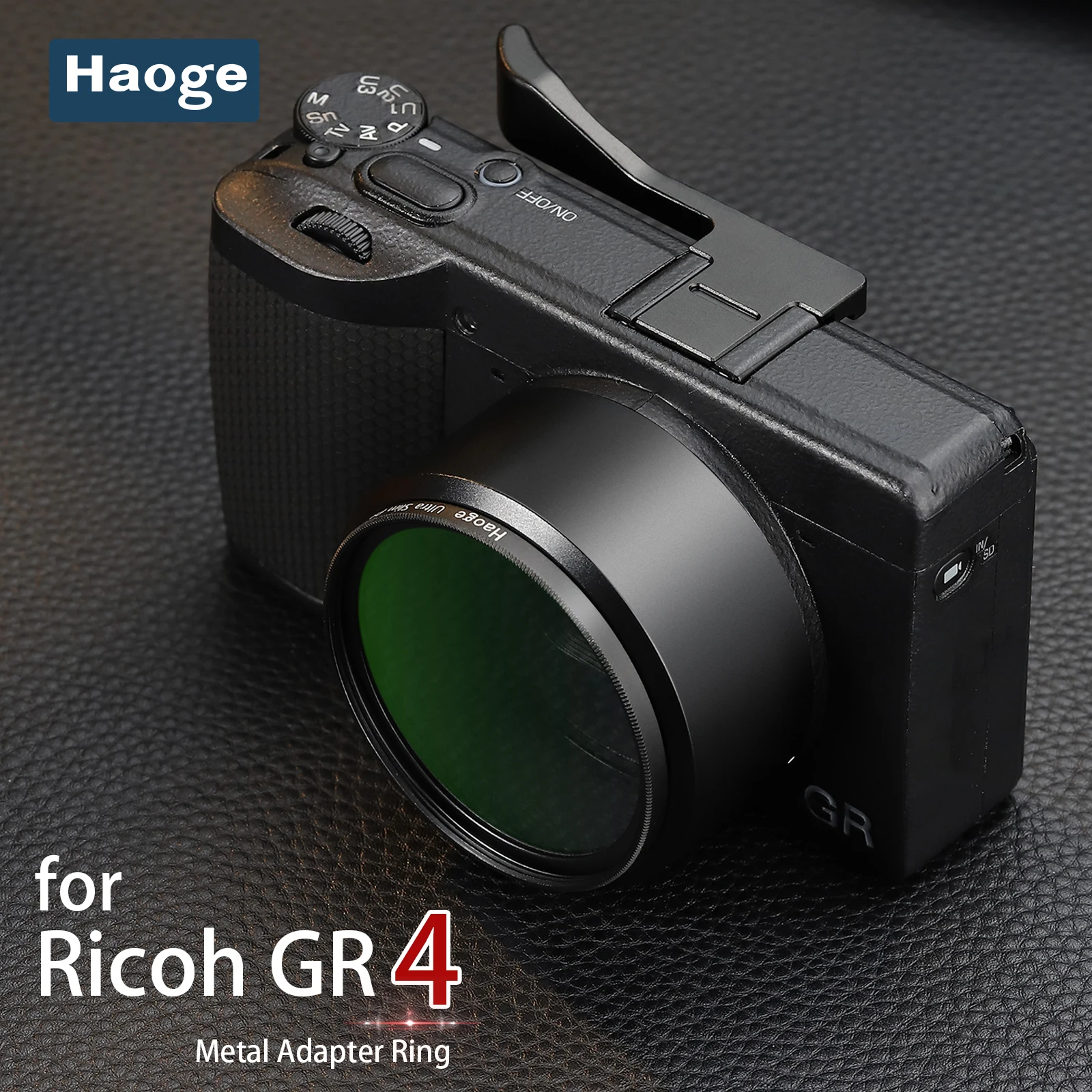 

Переходное кольцо-адаптер Haoge GRIV 49 мм для фильтров Ricoh GR4 GR IV HDF Digital для широкоугольного объектива GT-2 GW4, заменяет GA-3