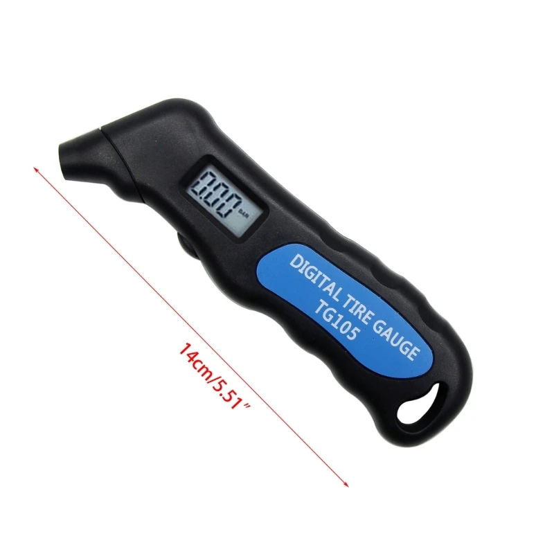 Car Tire Tyre Air Pressure Gauge Meter Tool Digital Manometer Barometer Tester Meter for Truck Motorbike Bike Monitoring