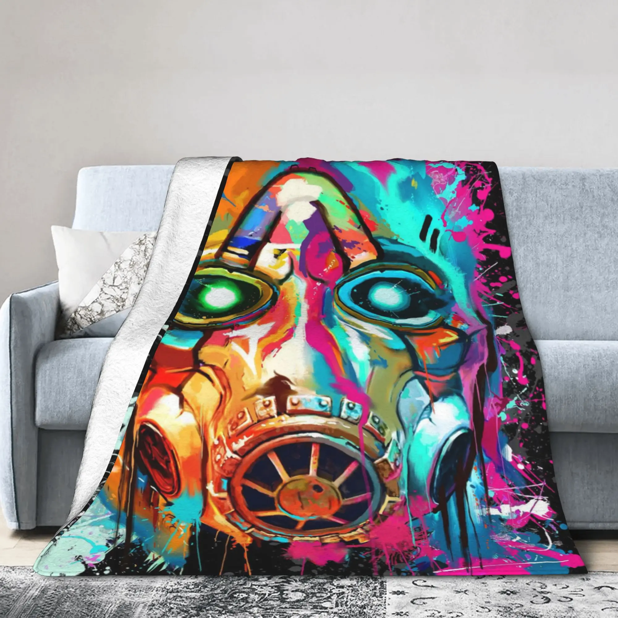 بطانية لعبة Borderlands 4 من الفلانيل الناعم هدايا مريحة رمي البطانيات لحاف #1