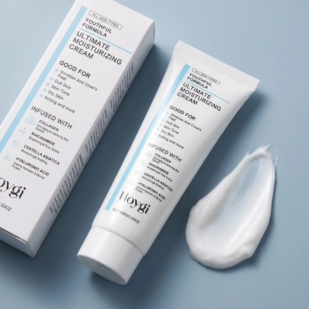 Moisturizing Cream Centella Asiatica, Niacinamide, Hyaluronic Acid, Collagen For Wrinkles, Fine Lines, Dark Spots, Dry Skin