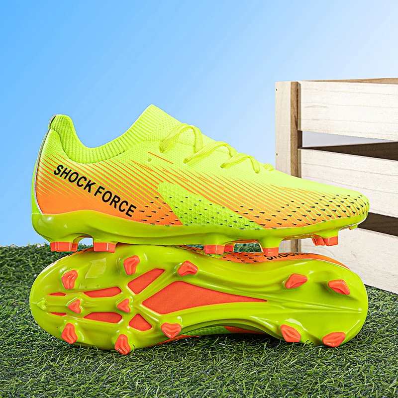 

AG Men Football Boots Society Cleats Soccer Shoes Boys Professional Football Field Boots Indoor Fast Non Slip Sneakers Match
