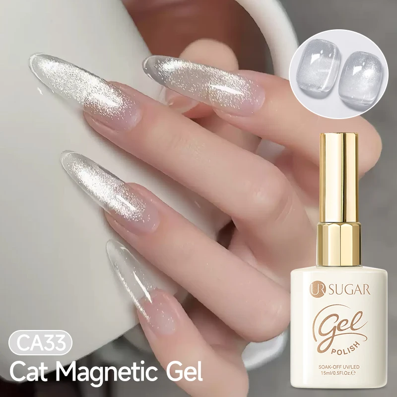 UR SUGAR 15ml White Moonlight Magnetic Gel for Fridge Glitter Magnet UVGel Soak Off Nail Art Gel Varnish Semi Permanent Manicure