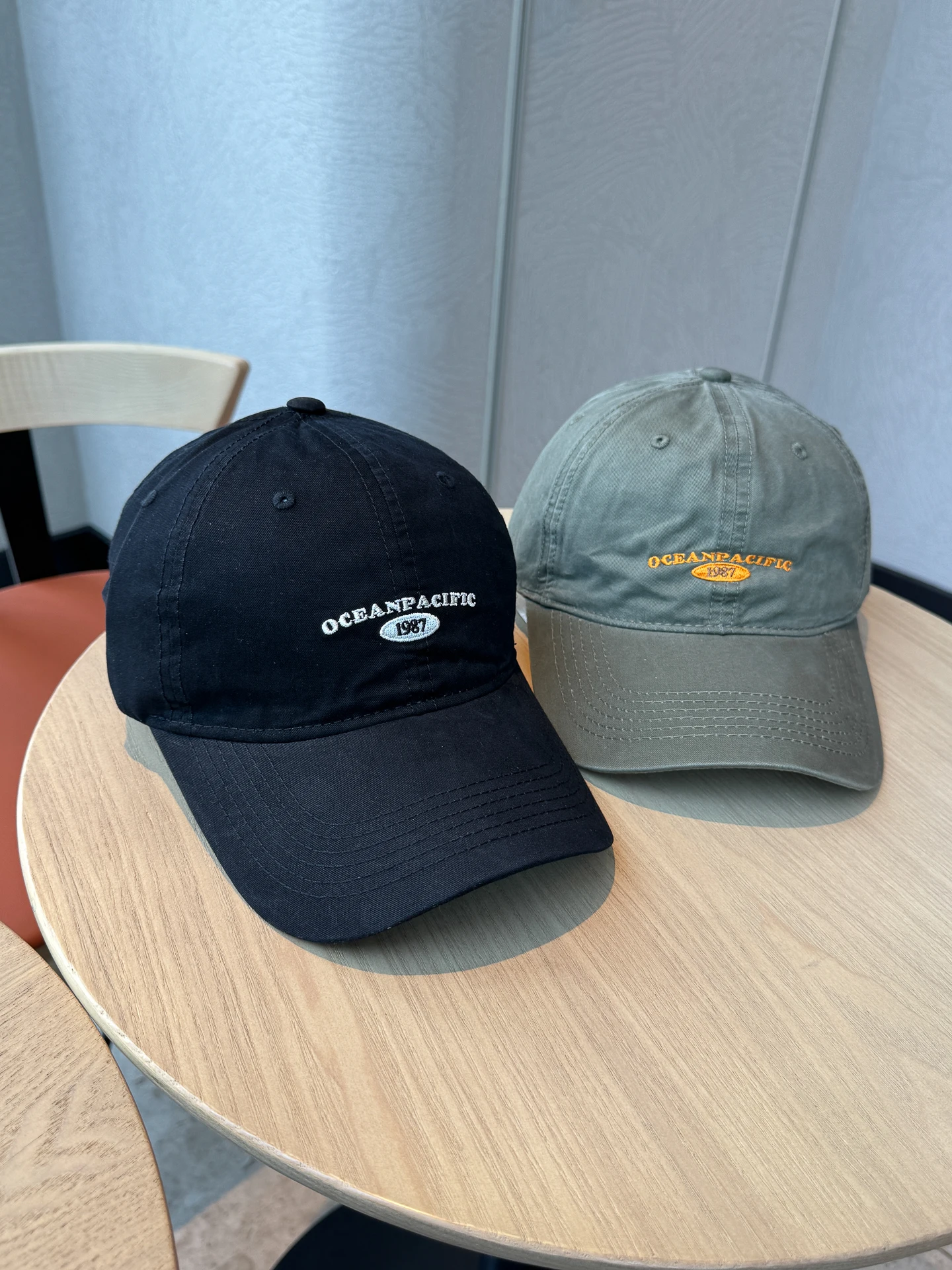 Letter cap wide brim men's big head circumference outdoor versatile sunshade baseball cap