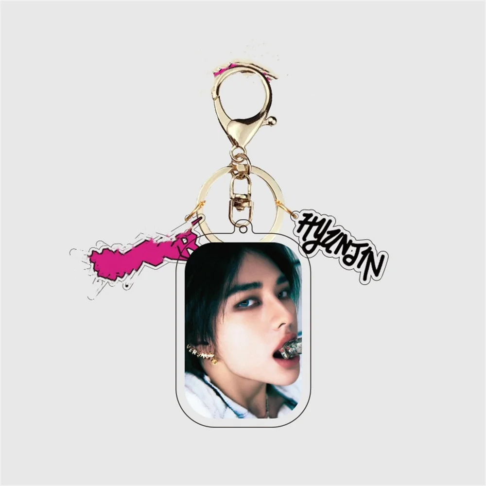 Porte-clés en acrylique Kpop Boy Group, nouvel album, pendentif sac à dos, Seo Disco-Bin, HyunJin, Felix Bangchan, Leeknow, GérGifts, 3 pièces par ensemble