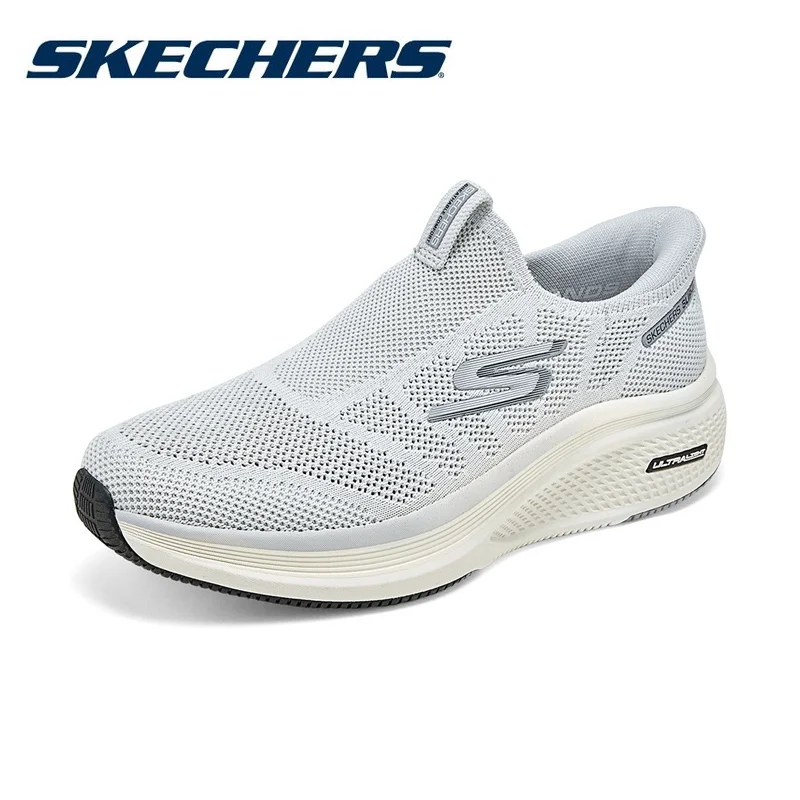 Zapatos Skechers para hombre, zapatos para caminar y correr sin cordones, ligeros, transpirables, informales, deportivos, para exteriores, Skechers
