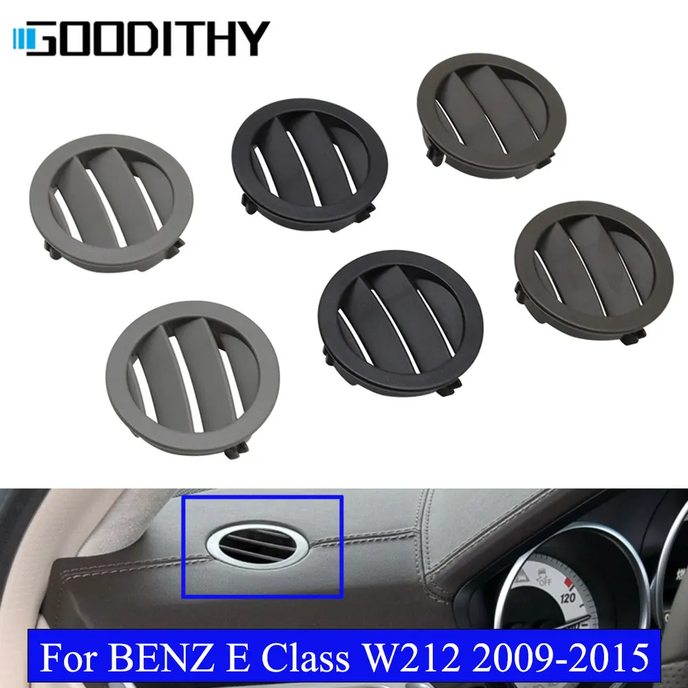 Dashboard Left Right Air Conditioner AC Vent Grille Outlet Round Cover Panel For BENZ E Class W212 2009-2015 E200 E300 E350 E550