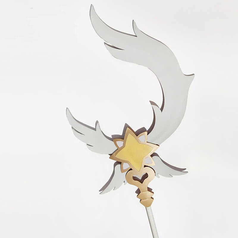 Game LOL Star Guardian of Soraka Cosplay Guardian Staff Mace Props Weapons for Halloween Carnival Party Event Accessories