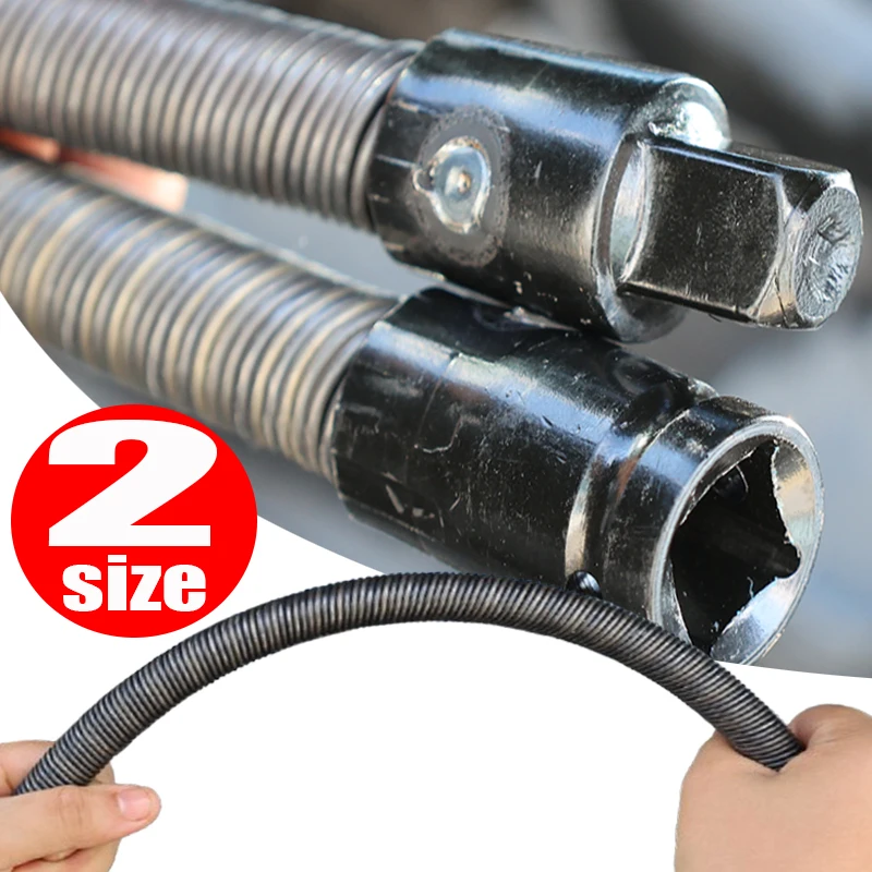 

Wobble Spring Extension Bar Angled Drive Socket Extender for Hard To Reach Areas Engine Repair Auto Mechanic Garage Hand Tool