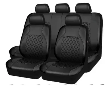 

Car Seat Cover Single Line Quilted Leather Pu Leather Artificial PVC Leather Car Seat Cover
