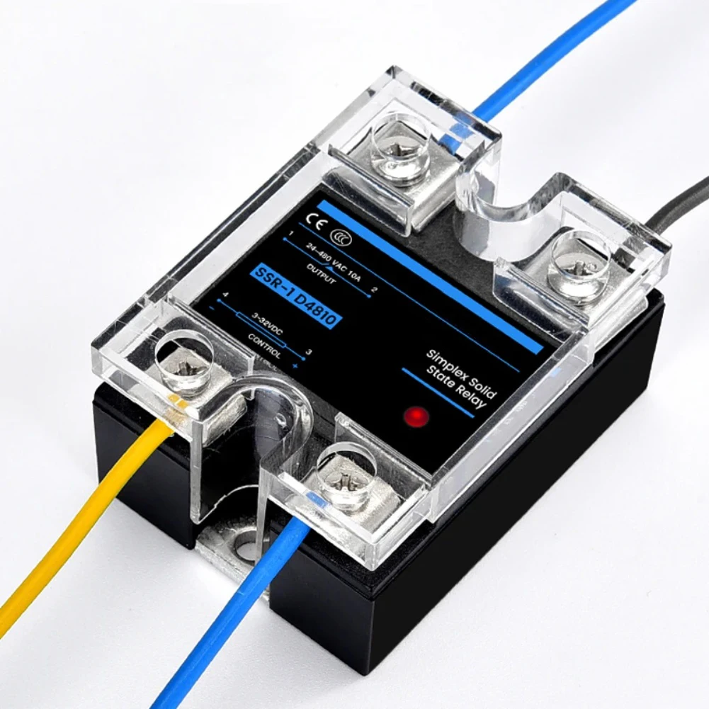 1pc Single Phase Solid State Relay 40A Output Relay Module For Temperature Control Electrical Equipment Accessories