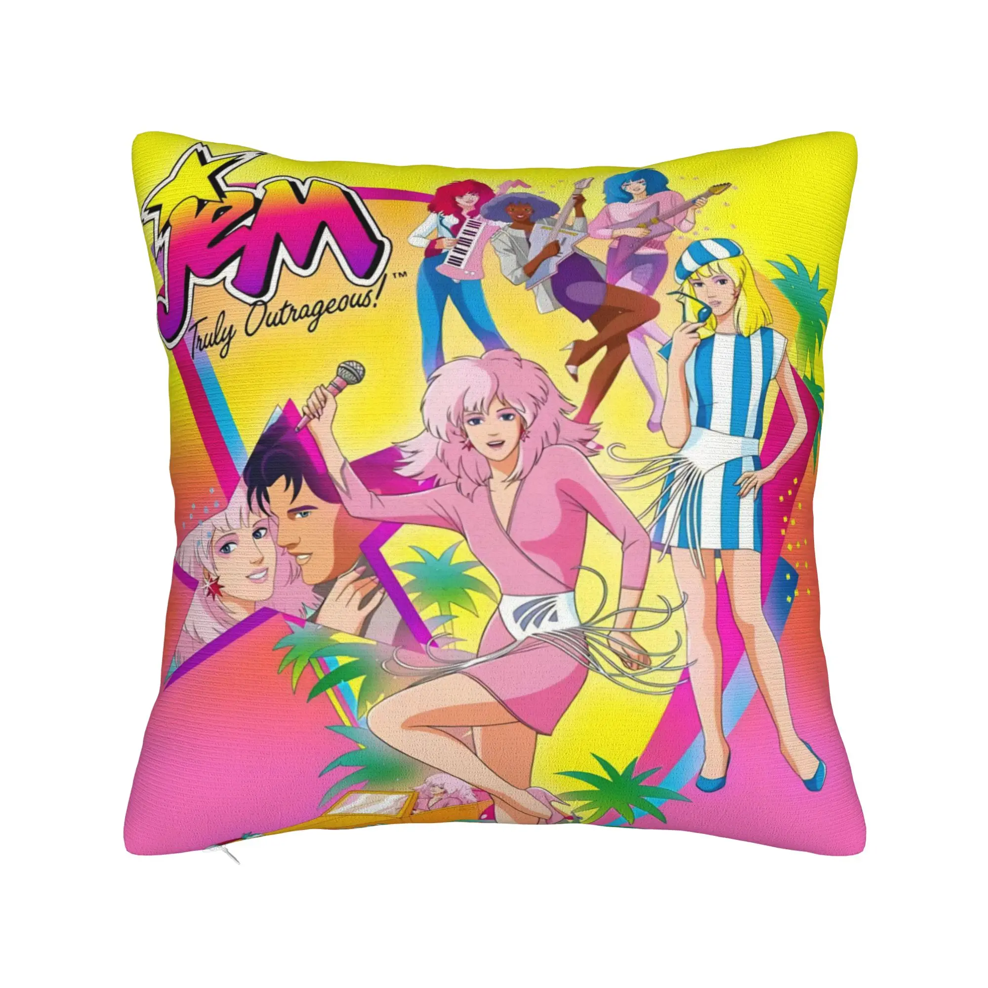 Jem And The Holograms Pillow Covers Accessories Printing Cushion Cover Decorative  Pillow Case Cover Home Multi-Size