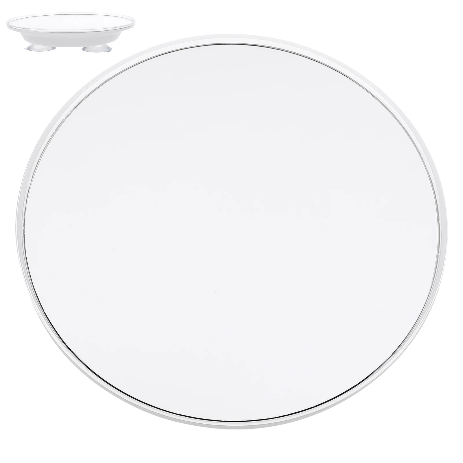 Ventosa Vanity Mirror para Mulheres, Maquiagem com Mesa Decora, Portátil, Plástico, Viagem, Ampliação, Uso do Banheiro, Pendurado na Parede