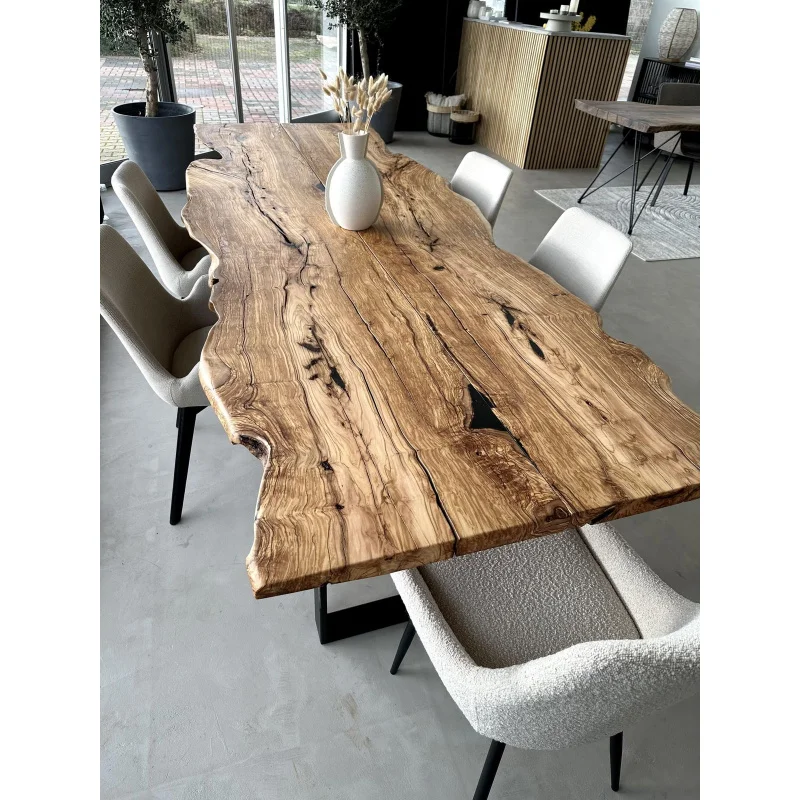 custom.جديد مصمم راتنجات الايبوكسي طاولة خشبية حية مكانك