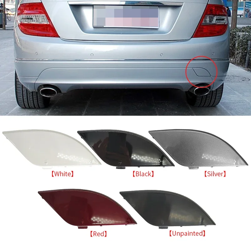 For Mercedes Benz C Clas W204 Car Rear Bumper Tow Hook Cover Cap Black  C180 C200 C230 C260 C300  2007-2010