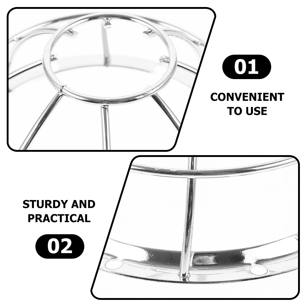 

2Pcs Stainless Steel Smoke Sensor Cover Heavy Duty Protector Hollow Design for Kitchen Bathroom Ceiling Fire Alarm