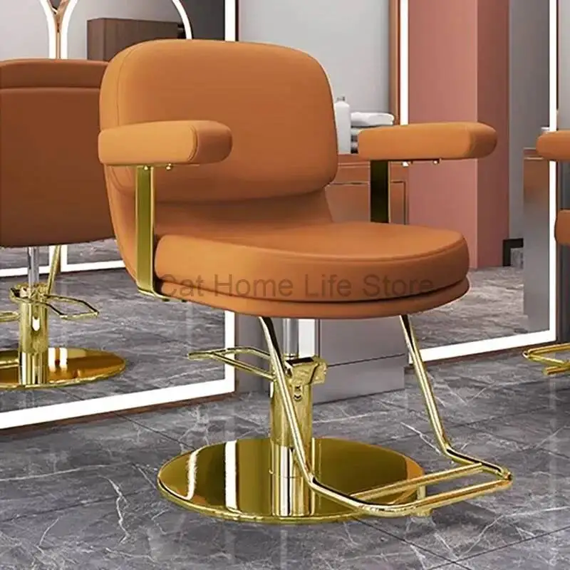 

Профессиональное парикмахерское кресло Salon Classic Beauty: роскошное, черное, недорогое, с подъемным механизмом, подставкой для ног, поворотное, мебель для барбершопа
