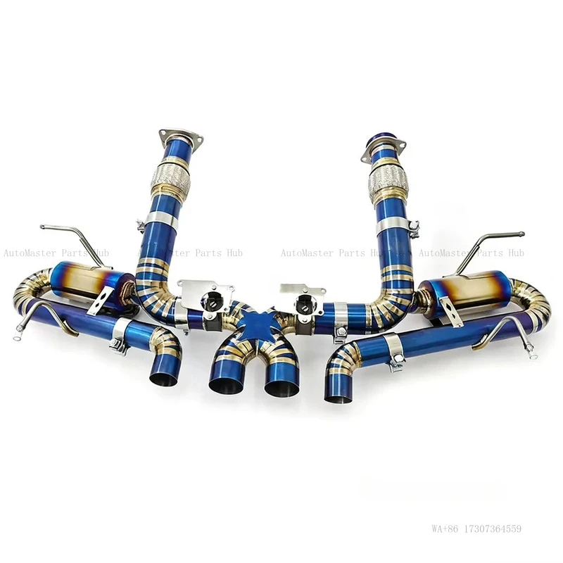 

Exhaust Pipe Titanium Alloy Valved Exhaust Pipe for Chevrolet C8 Z06 Modification Quad-Exit Tips Power Enhancement
