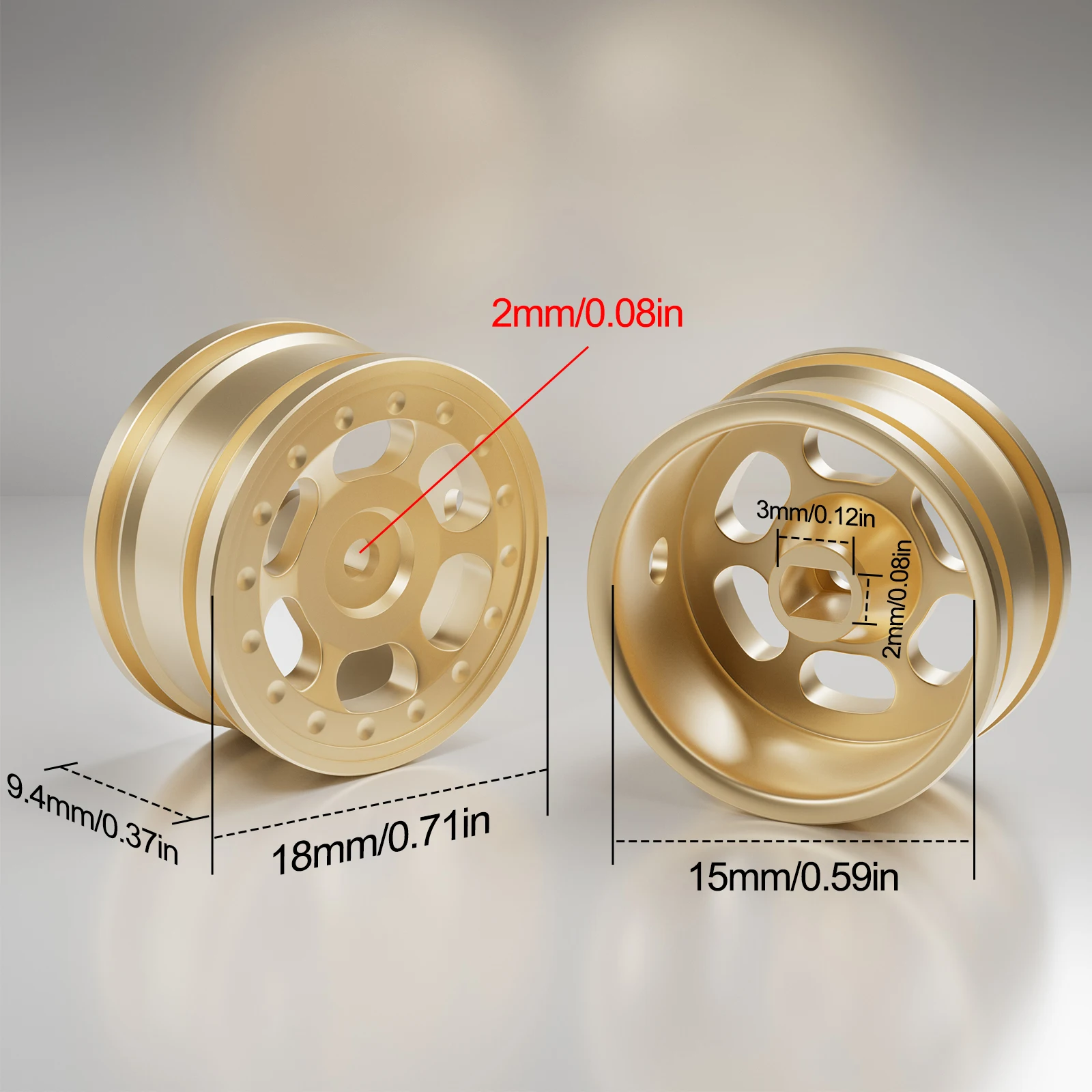 OGRC 24g Brass Wheels 0.7