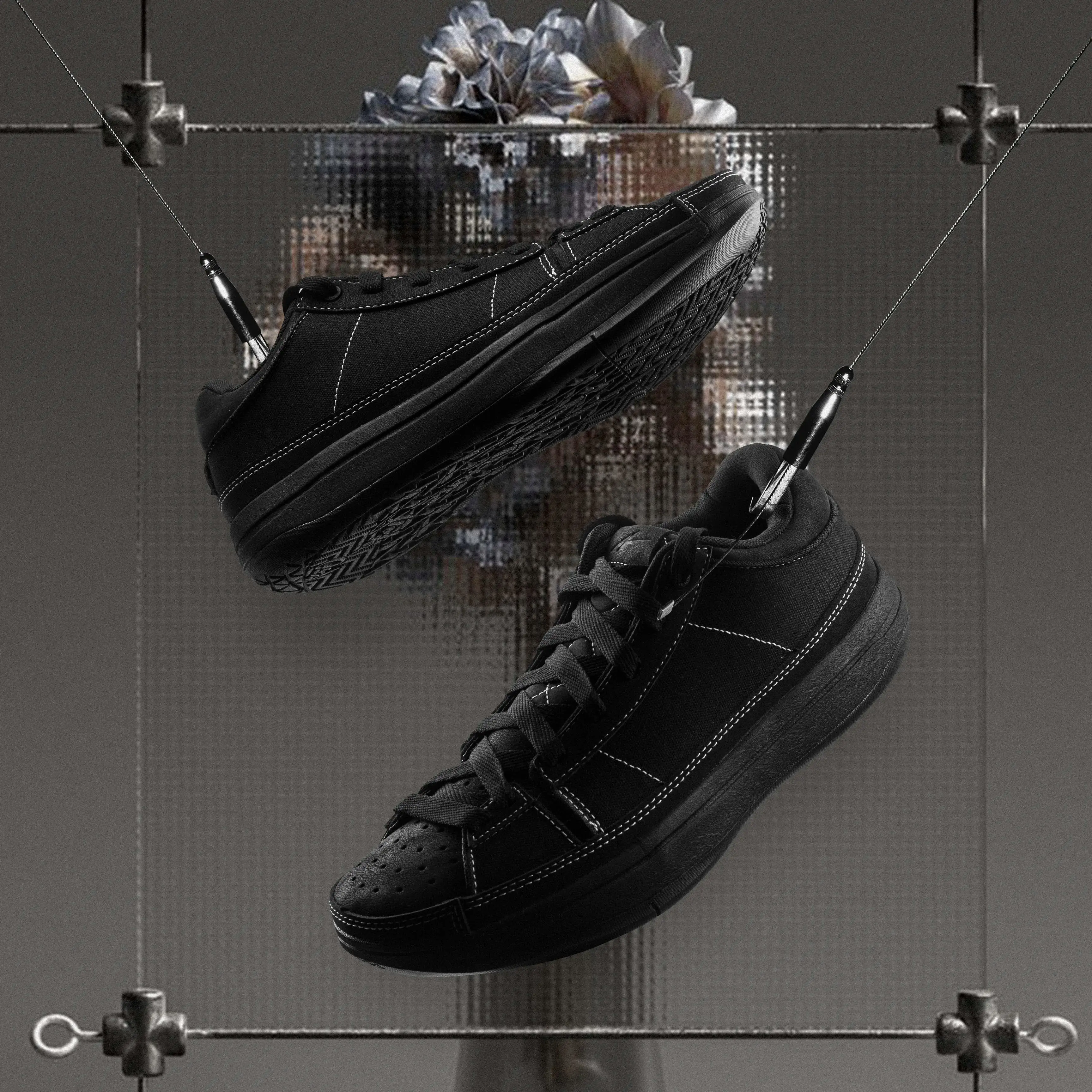 

SPO Easy1 "ALL BLACK"Basketball shoes Cushioning Lightweight comfort Torsion system Custom insoles