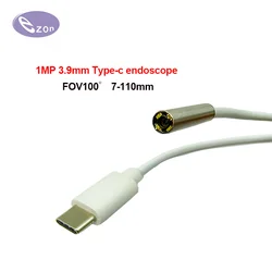1MP endoscope Type-c Android phone lens diameter 3.9mm FOV100゜ wide angle pipe inspection EZ-EN39S-typec