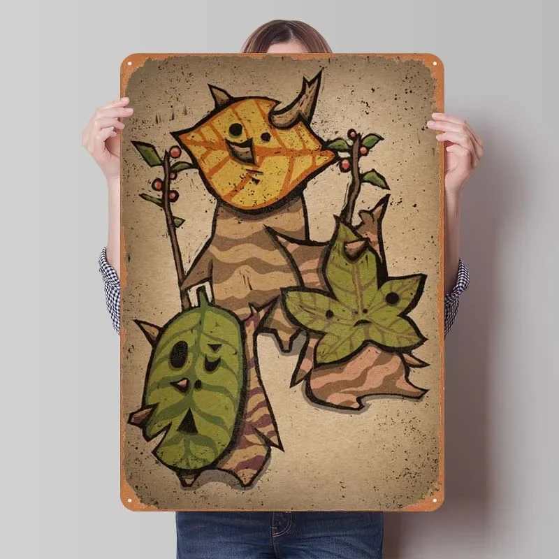 

Игровой металлический постер Korok, художественные настенные металлические знаки, жестяной знак для игровой комнаты, украшение для стены, Декор для гостиной, эстетика