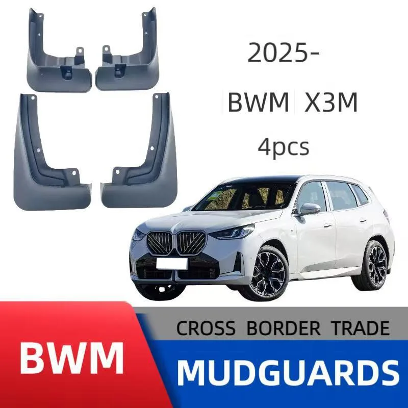

4PCS For 25 BMW X3M Car Mudguards Cover Front and Rear Parts Splash Proof Cars Mudguard Mud Flaps Wheel Guards Accessories
