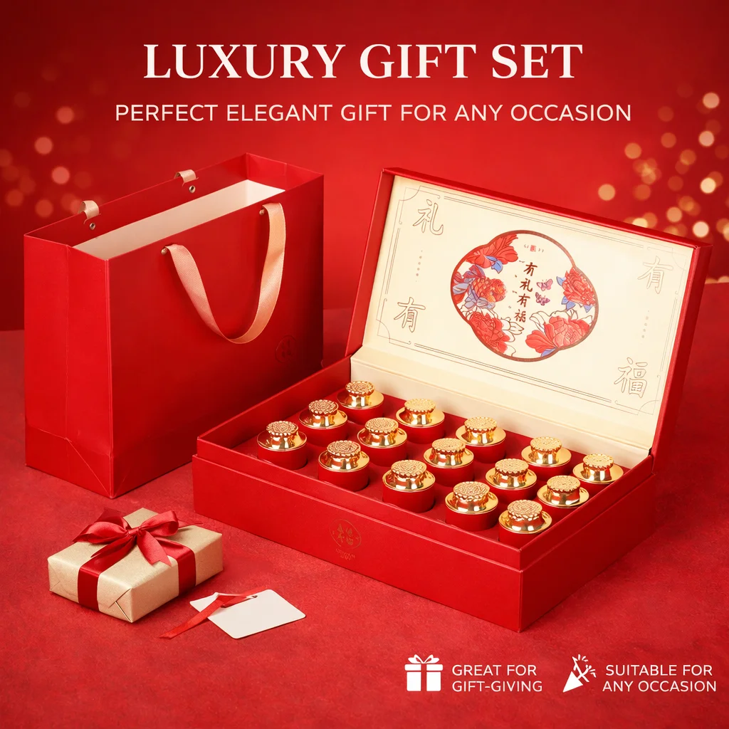 

High-end custom-packaged premium tea gift box; airtight storage box for American ginseng. for Luxury Gift Canister 120g