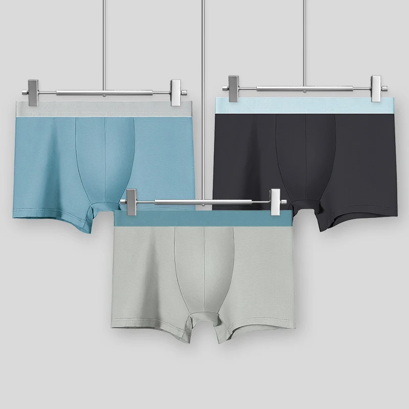 5 قطع سراويل داخلية للرجال. شورت بوكسر قطني للرجال. هم سراويل داخلية رفيعة في الصيف ومناسبة لرياضات الأولاد، وهي متوفرة