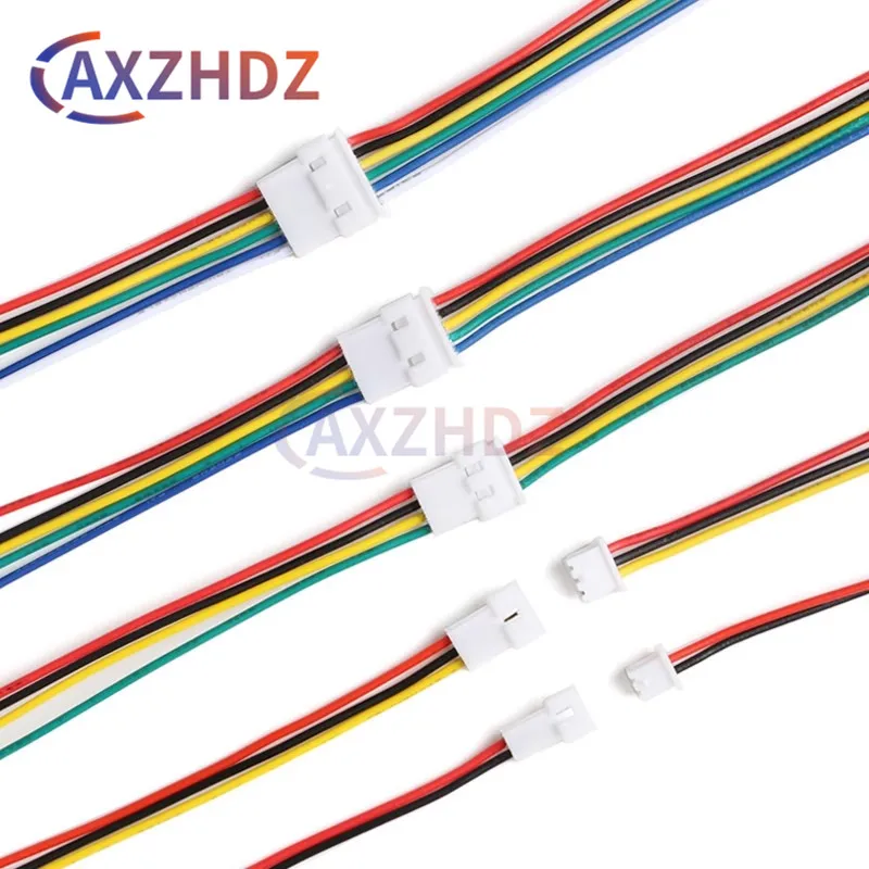 5 Pairs 1.25mm Wire Connectors 2/3/4/5/6/7/8Pin Plug Jack Mini Male Female Socket Battery Charging Cable Terminal 15CM JST1.25