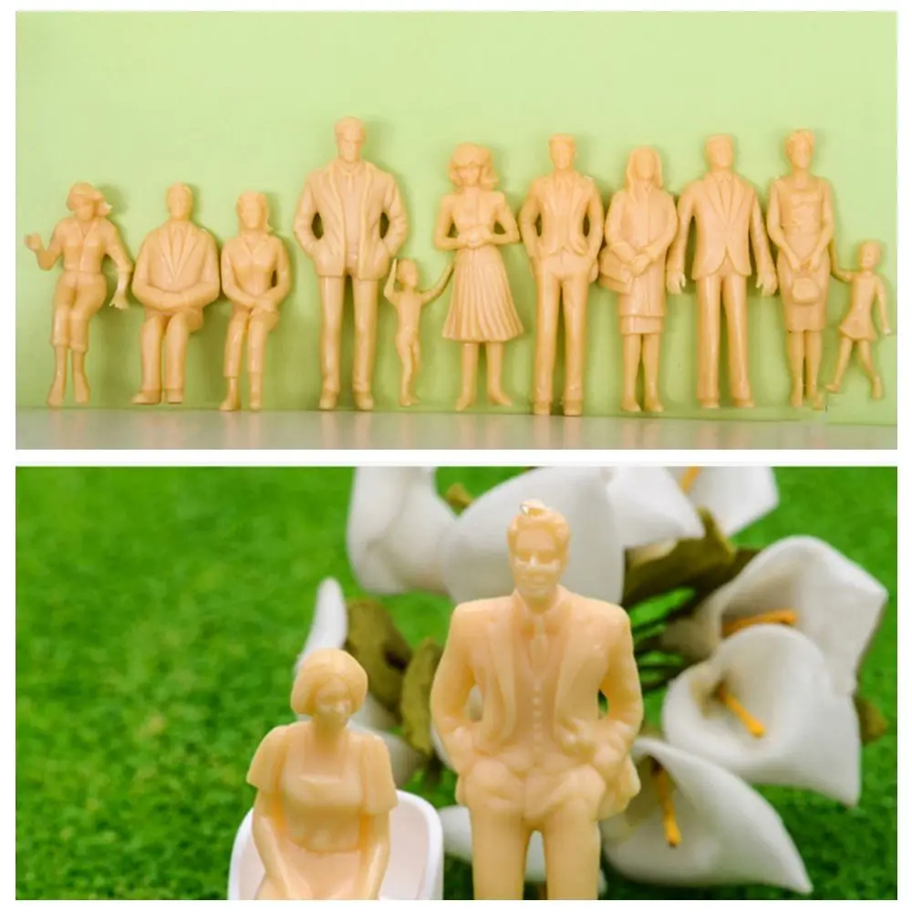 20pcs 1:25/30/50 Scale Scale Mold DIY Dollhouse Decor Scene Materials People Figures Sand Table Scene Building Model