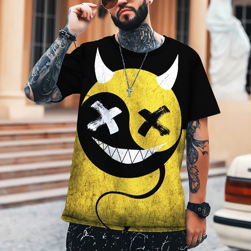 Xoxo نمط تي شيرت موضة الرجال الشارع تيشرت رياضي غير رسمي الذكور س الرقبة المتضخم تي شيرت 100% لايكا البوليستر جودة عالية