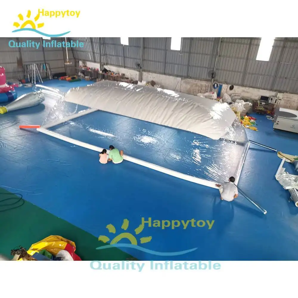 Tenda a cupola trasparente gonfiabile per esterni con copertura per piscina trasparente