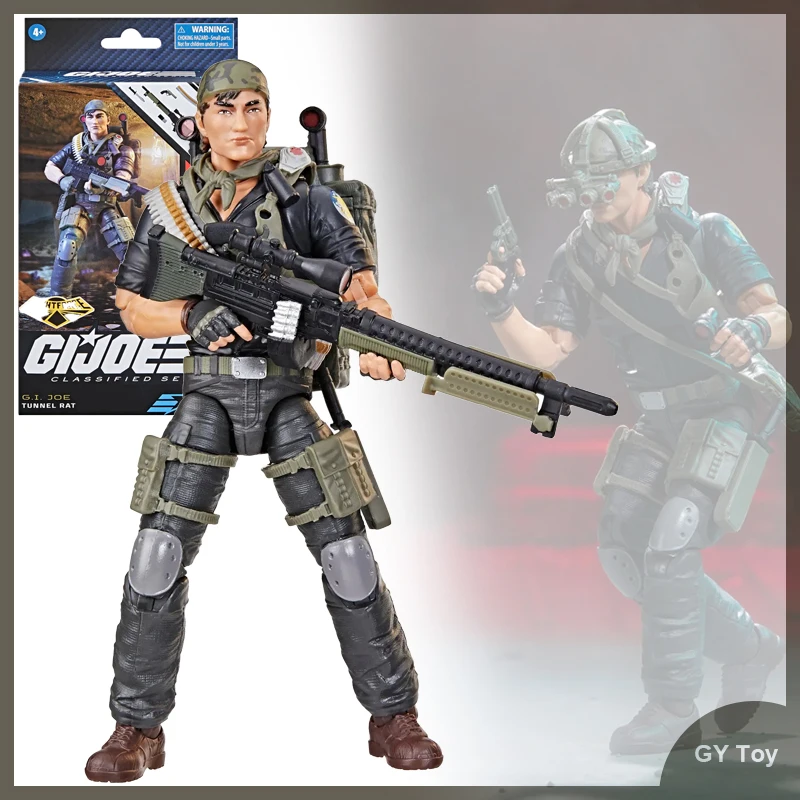 

Original G.i. Joe Classified Series Night Force Tunnel Rat 6 Inch Action Figures Toy Model Gift Collection New F7740 Model Doll