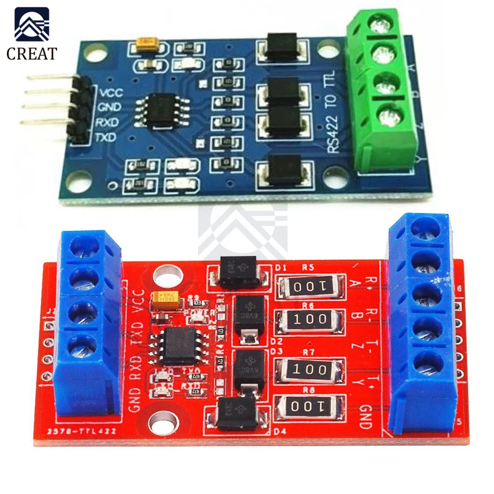 5V RS422 to TTL Bidirectional Signal Module Full Duplex 422 to SCM UART Serial Port Level Conversion