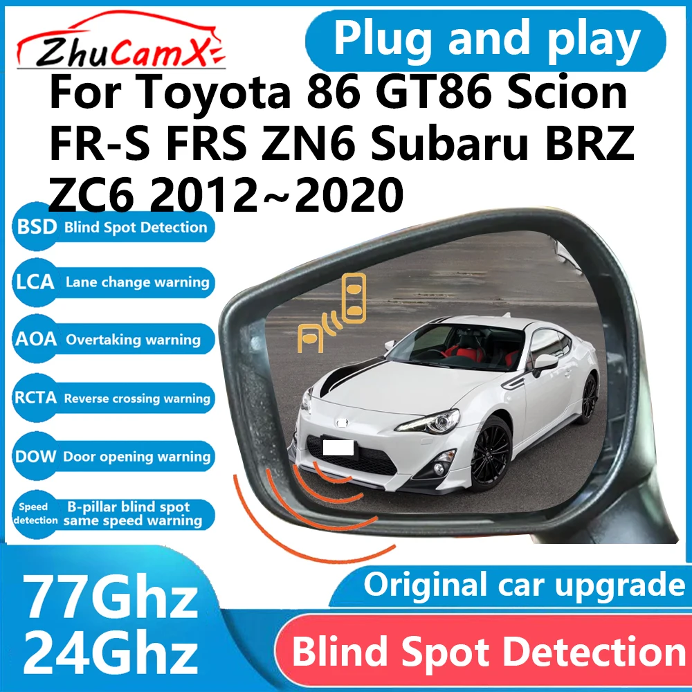 for Toyota 86 GT86 Scion FR-S FRS ZN6 Subaru BRZ ZC6 BSD Blind Spot Detection Sensor Radar Driving Warning System Plug and Play