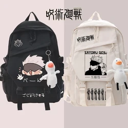 Anime Jujutsu Kaisen Backpack Cartoon Character Gojo Satoru Large Capacity School Bag Student Portable Double Shoulder Bag Gift