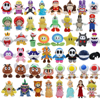 Cartoon Game Mario Bros Soft Plush Stuffed Doll Mario Princess Peach Daisy Rosalina Bowser Ninji Peluche Toy