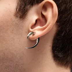 Personalized Punk Bull Horn Earrings for Men Cool Men's Nightclub Punk Jewelry Accessories, Sexy Women's Party Ear Studs