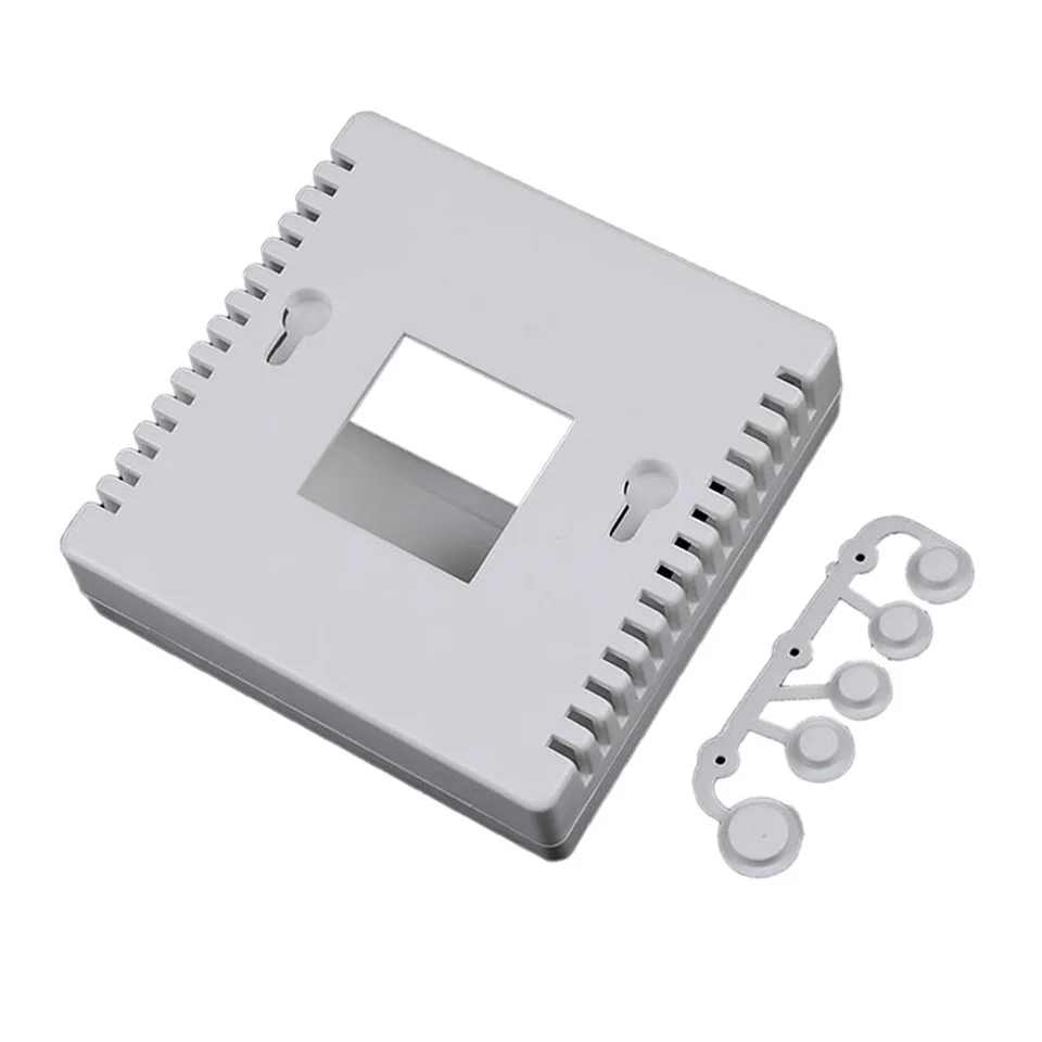 Produktbild von 86 Mm DIN-Gehäuse Für LCD1602 & Messgeräte – Weißes Projektgehäuse, Inkl. 5 Drucktaster (6 Mm), Für DIY-Elektronik