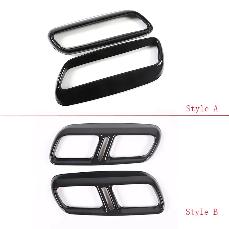 For 2023-2024 Land Rover Range Rover Sport L461 Stainless Steel Black Car Exhaust Pipe Tail Throat Decorative Frame Accessories