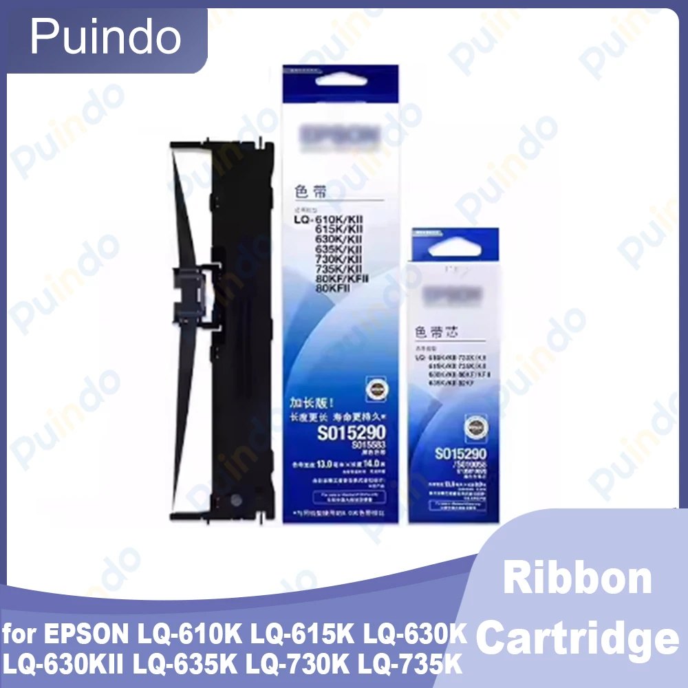 

1Set Original Ribbon Cartridge With Ink Ribbon Core for Epson LQ-610K LQ-615K LQ-630K LQ-630KII LQ-635K LQ-730K LQ-735K