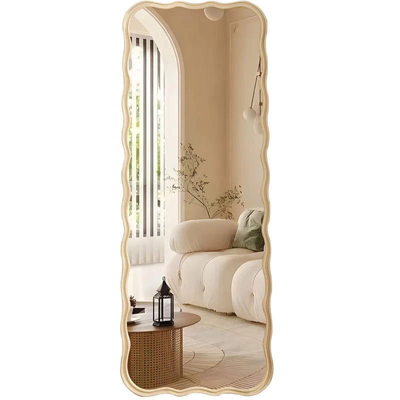 women girls mirror bathroom aesthetic home makeup mirror nordic office luxury espejos decorativos furniture decoration