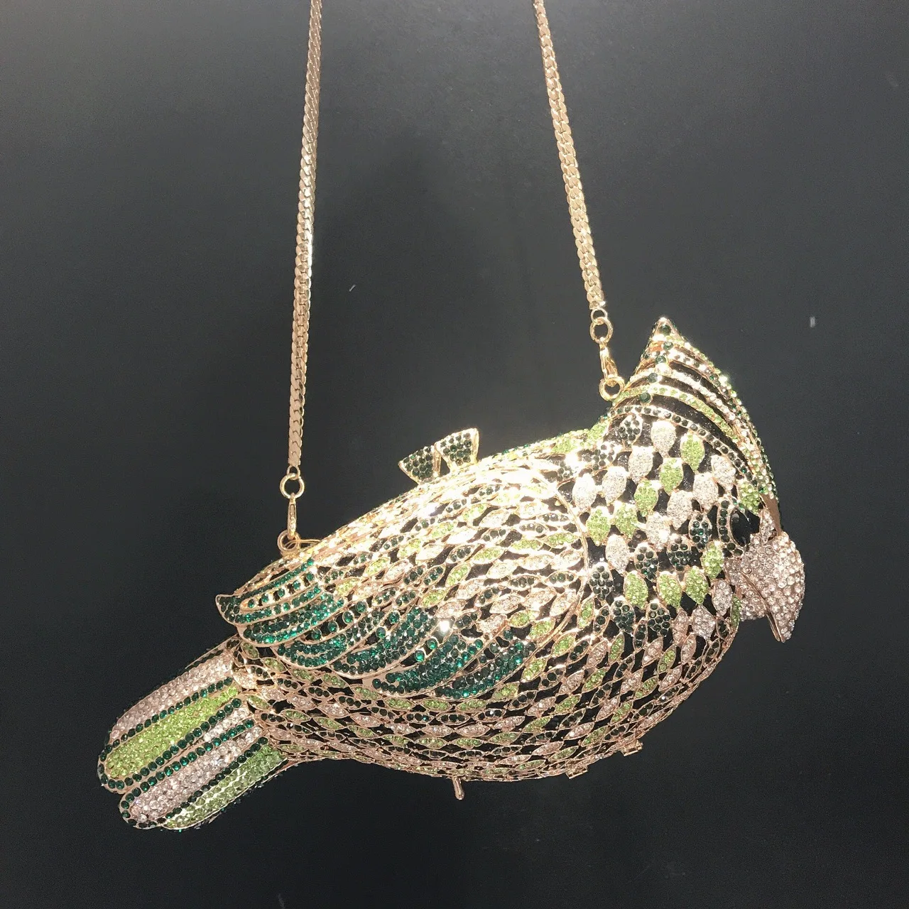Diamond Dinner Animal Bird Full Diamond Clutch Bag Banquet Rhinestone Women's Clutch Bag Purses Handbags Bolso Diseñador De Lujo