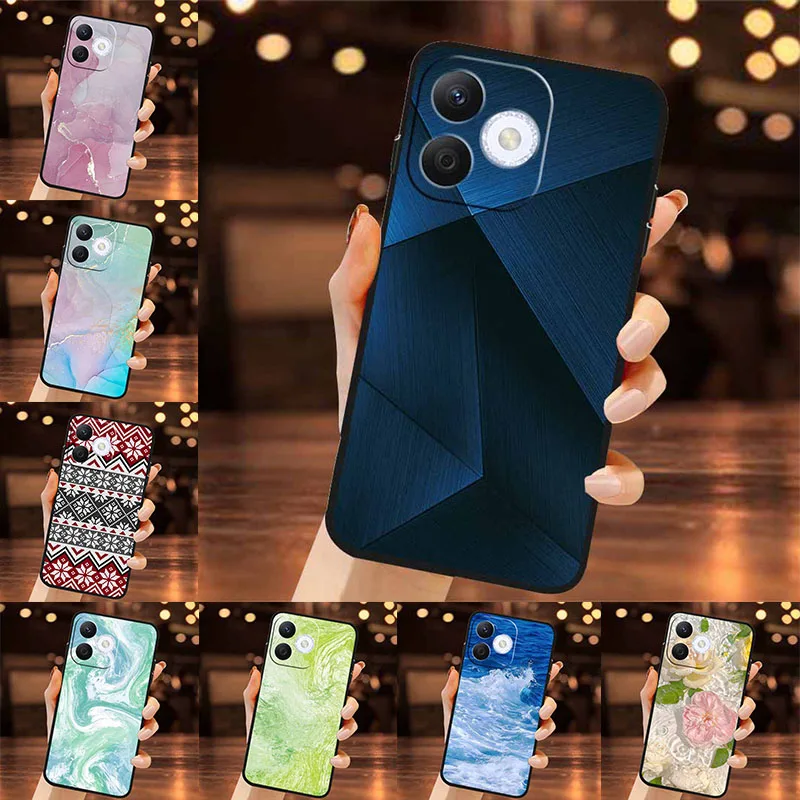 Marble Pattern Phone Case for Honor X60i 5G Coque Flower Funda Huawei Honor X50i X 50 60 i X 50i Luxury Soft Silicone Back Cover